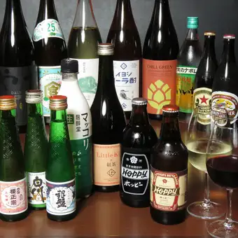 《3時間飲み放題付》　◆平日限定コース◆馬刺し&鶏の天ぷら付全9品⇒3980円(税込)