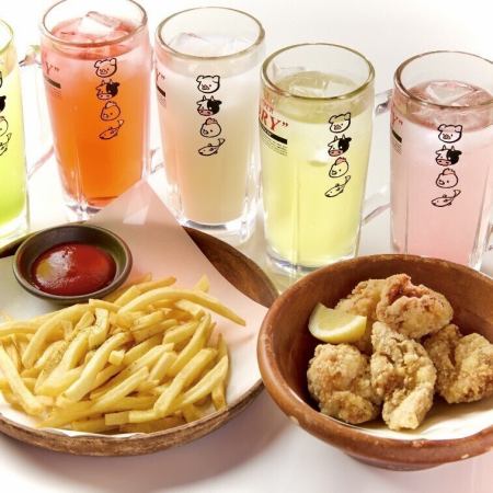 【個室確約◎2次会コース】90分食べ飲み放題◆21時以降限定1650円 