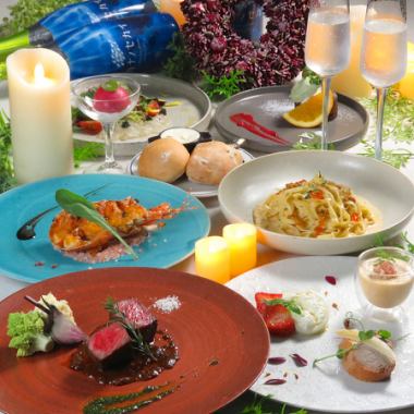 [Starts at 18:00] Limited to 12/24 and 25! Christmas course with 11 dishes for 8,500 yen