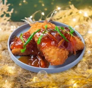 甘酢あんかけアジフライ