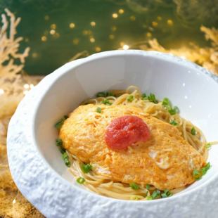 ふわとろ玉子の明太オムスパゲッティ
