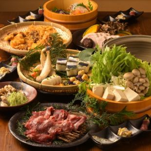 Yamaguchi Wagyu Beef Shabu-shabu [Seasonal Course] 6,500 yen with all-you-can-drink coupon