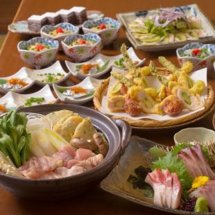 【山口地鶏『長州黒かしわの水炊き』コース・2ｈ飲み放題　定価8,000円→クーポン利用7,500円】