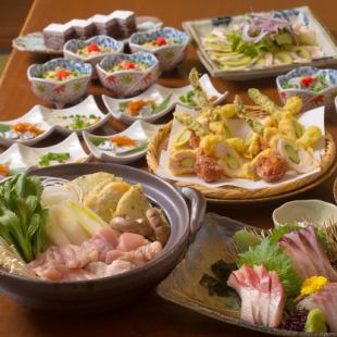 【山口地鶏『長州黒かしわの水炊き』コース・2ｈ飲み放題　定価8,000円→クーポン利用7,500円】