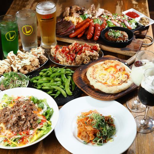 [Overwhelming other restaurants/Extreme] Premium all-you-can-eat course with over 150 dishes, including highly recommended cheese dishes and steaks, 3,500 yen