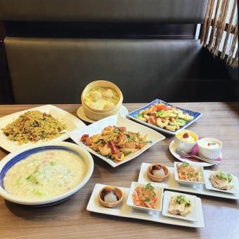 Large platter course: 7 dishes, 3,500 yen (for 2 or more people)