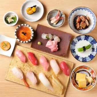 安三。寿司 omakase 3,500 日元 17 种（含税：3,850 日元） 限定 11:00~15:00 直至结束