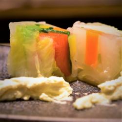 colorful vegetable terrine