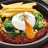 【12月】ほうれん草とコーン (羽釜ごはん・スープ付き)