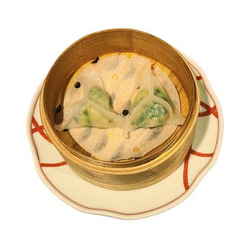 虾仁韭菜水晶饺