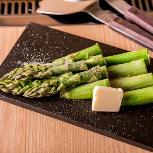 Melting extra-thick asparagus