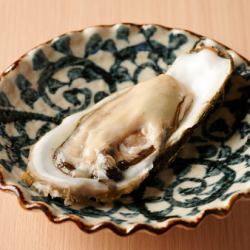 新鲜去壳的牡蛎