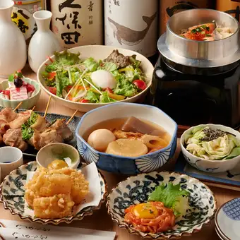 『稲ノ和・炉端焼きコース』全8品3時間飲み放題付き 4000円