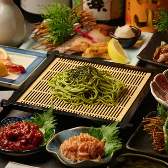 『稲ノ和・極上コース』炉端で焼く特大海老など全10品3時間飲み放題付き6000円