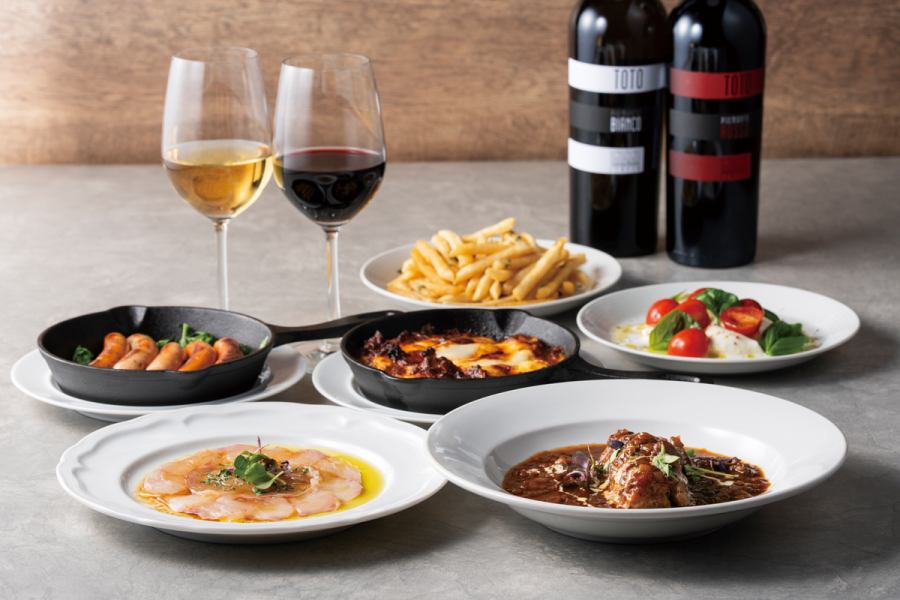 2800円~コースメニューをご用意しております。飲み放題もお付けすることができます!