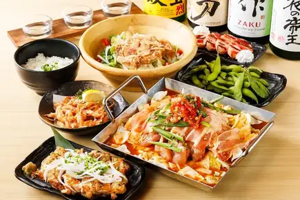 ★旨辛フェア★【隼人コース】特選地鶏と旨辛ちりとり鍋コース　￥3,980