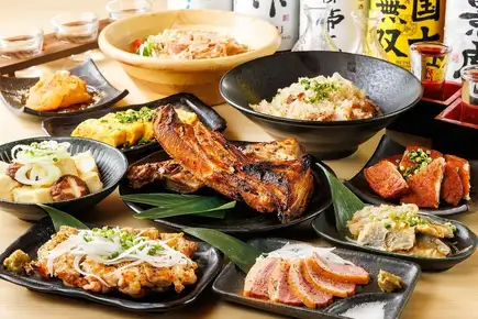 【飛鳥コース】出し巻き玉子と地鶏焼きなど鶏料理を満喫!10品+2.5時間飲み放題付 4,980円(税込)