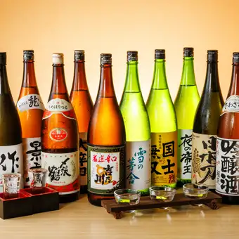 【三重奏コース-SANJYUSOU-】日本酒3種のペアリング&全9品+2.5時間飲み放題5480円⇒4480円