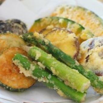 野菜の天ぷら3種