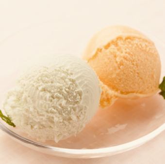 北海道ジェラート2種盛り