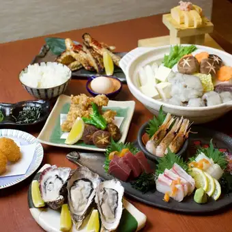 Luxurious Fugu Hot Pot Course: 9000 yen