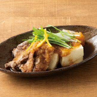 【希少部位】鮪ほほ肉と豆冨のみぞれがけ