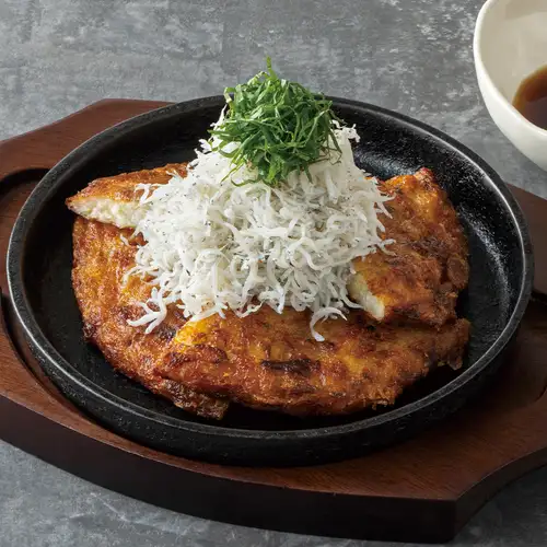 야마 고구마 부드러운 철판 시라스와 오바 노세