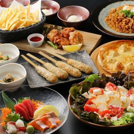 <6月7月8月>生つくねコース【120分生ビール込飲み放題付】