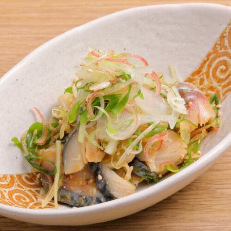 薬味たっぷり〆サバ