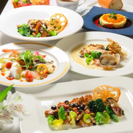★Lunch only★ ≪6 premium lunch courses≫ 3,700 yen (tax included)