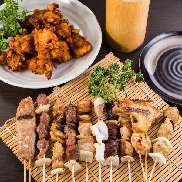 Enjoy Yakitori course★2 hours of all-you-can-drink included!