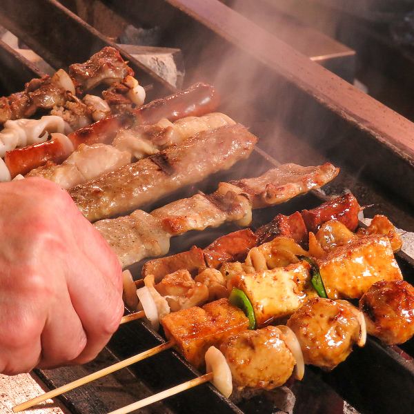 伝統の家康の焼き鳥串