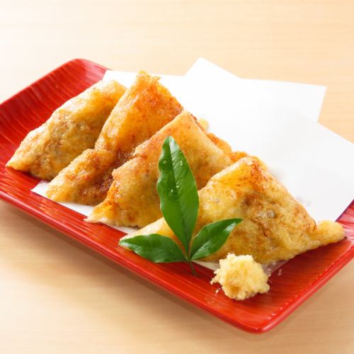 鶏つくねのきつね揚げ