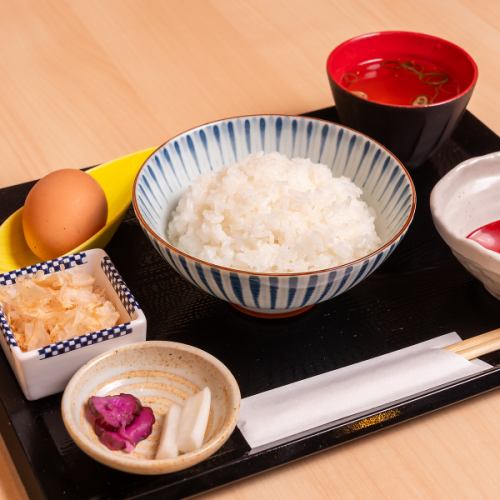 「宝夢卵」の玉子かけご飯セット