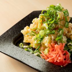 鶏天ネギマヨソース