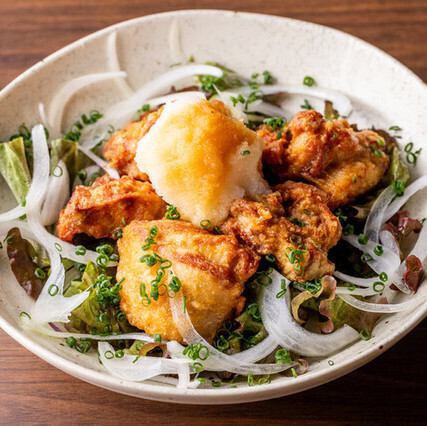 어린 닭 튀김 반죽 폰즈