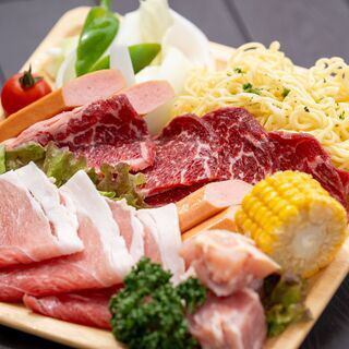 【予約殺到中!】海を見ながら♪スタンダードBBQコース!3時間飲み放題付♪全6品6000円(税込)