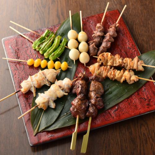 Yakitori using domestic chicken