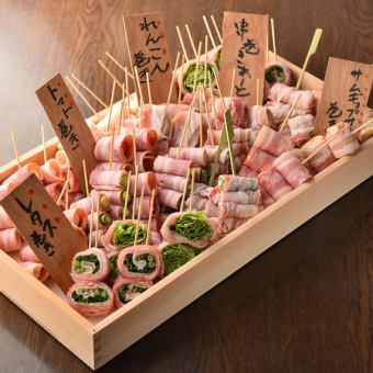 [3 hours all-you-can-drink included] Fresh fish, vegetable rolls, and firm vegetable sticky pork hotpot ◎ Banquet course [11 dishes in total/6500 yen → 5500 yen]