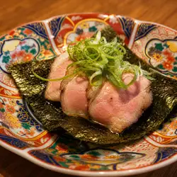 鸭胸肉配九条韭菜