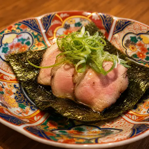 鸭胸肉配九条韭菜