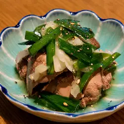 凉拌鸡肉韭菜肝