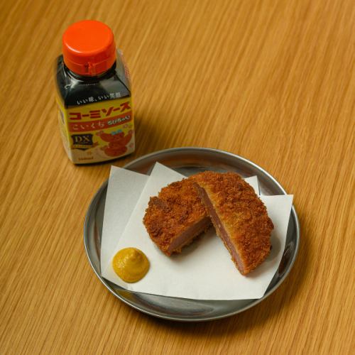 普通のハムカツ