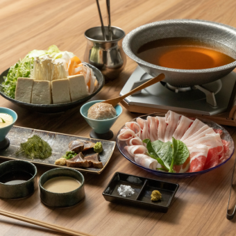 阿古猪肉涮锅套餐 5,800日元