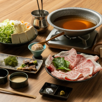 [A4.A5 rank] Specially selected Miyako beef shabu-shabu course 13,200 yen