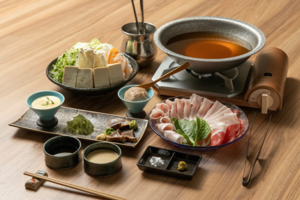 [Our specialty] Agu pork shabu-shabu course 5,800 yen per person (tax included)