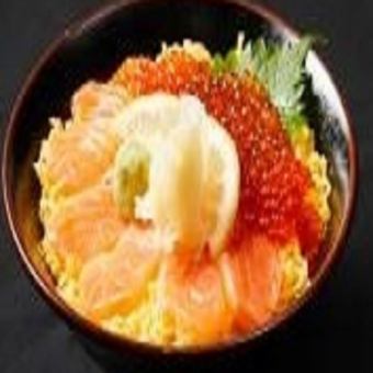 Ishikari specialty! Salmon and salmon roe oyakodon