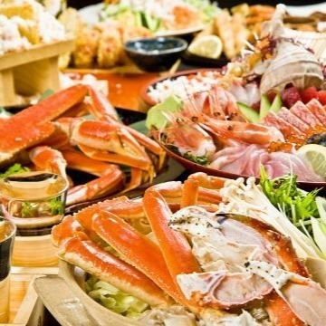 [Now is the Hokkaido Festival] 8 dishes including fresh fish sashimi, shrimp tempura, etc. [6000 yen course with 120 minutes all-you-can-drink]