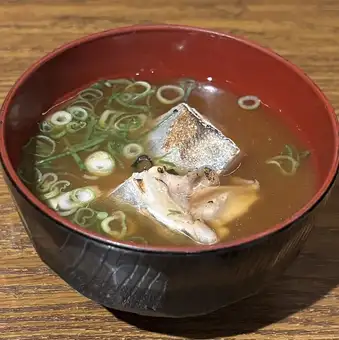 Fish red miso soup