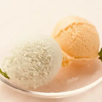 Two kinds of Hokkaido gelato
